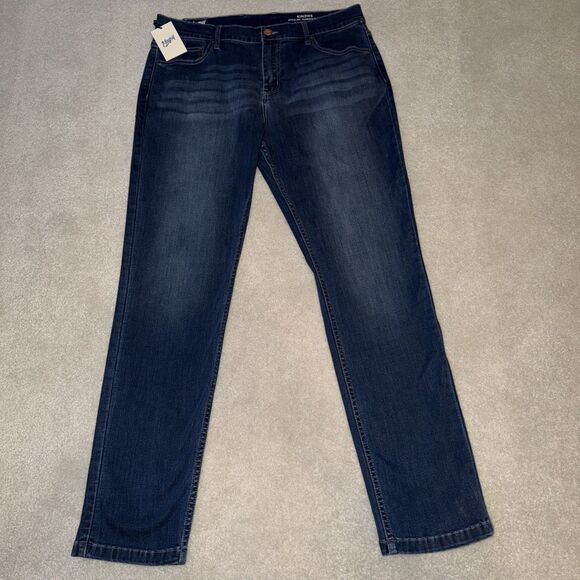 Other - Mugsy Kinzies Jeans Sz 36X32 Blue Mid Rise Straight Stretch Whisker
